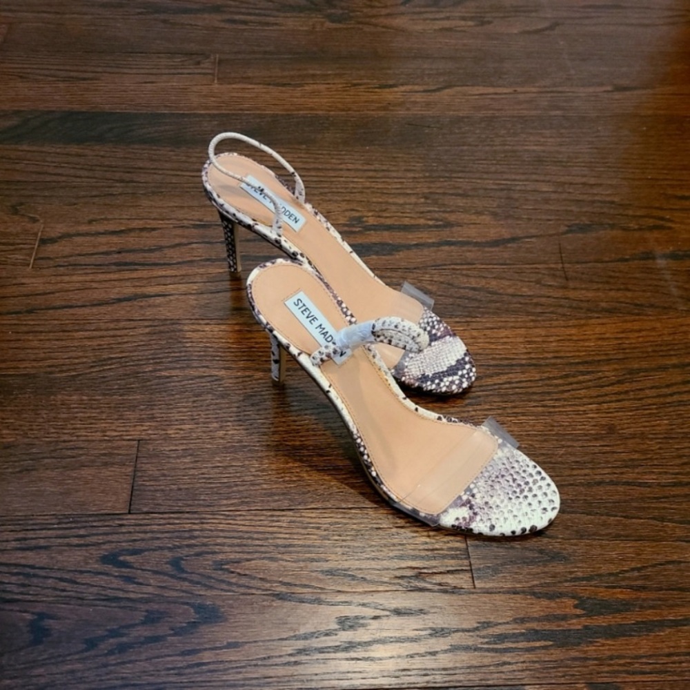 Steve Madden Snakeskin Heels 8